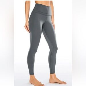 NWT CRZ Yoga Buttery Soft Nakedfeel Double Waistseam Grey Leggings Sz S (4/6)